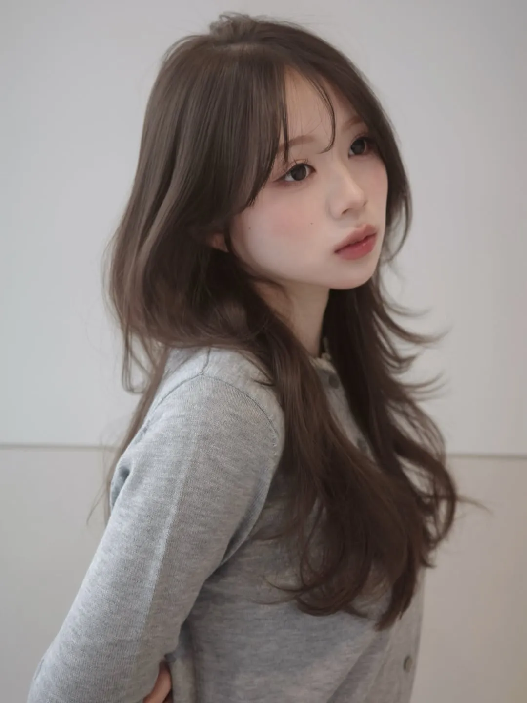 韓国レイヤーカットロング