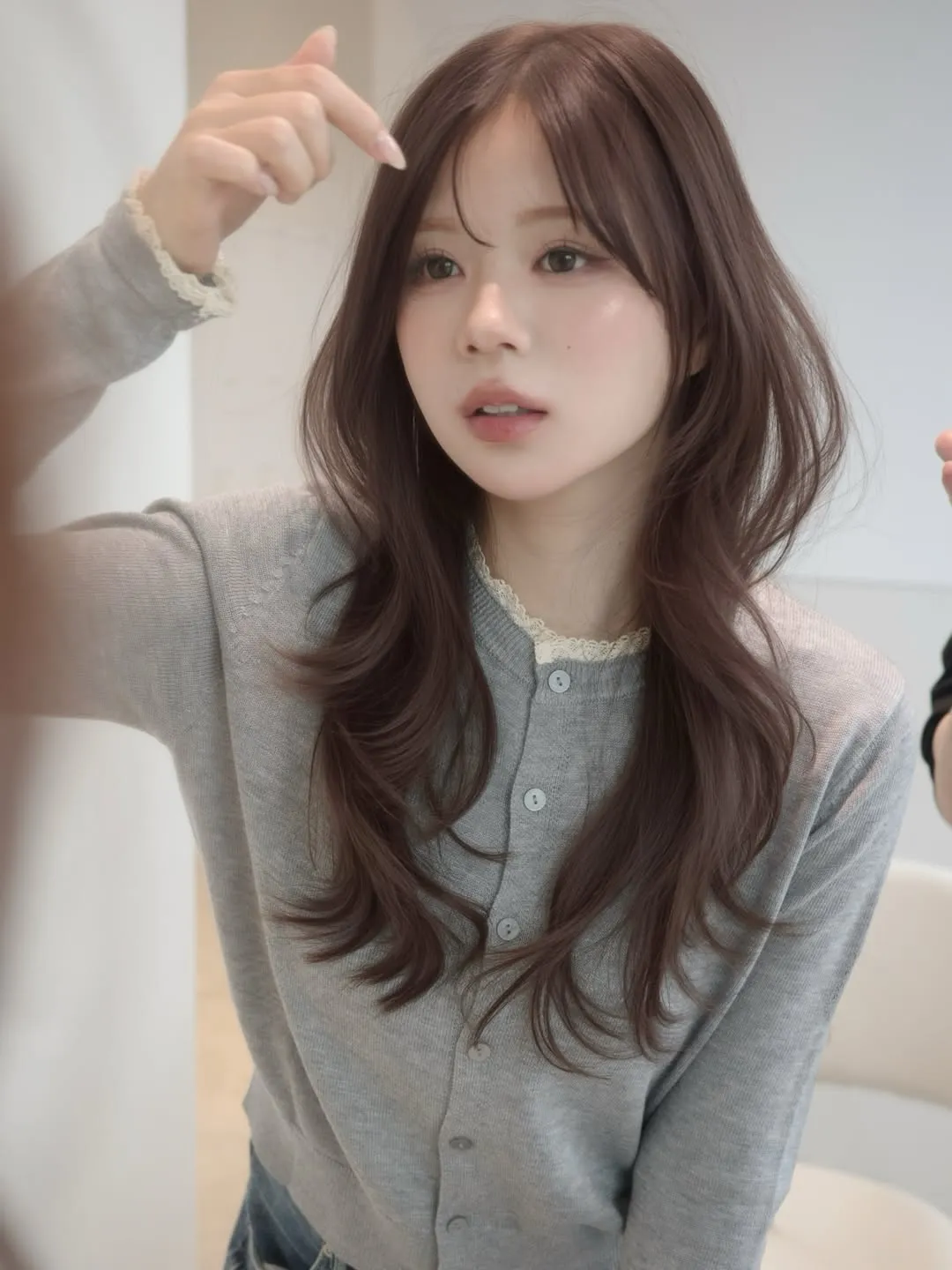 韓国レイヤーカットロング