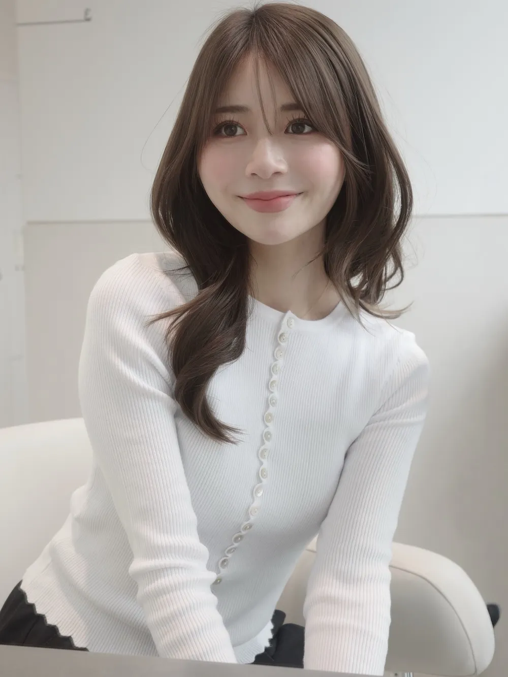大人の韓国ロングレイヤー