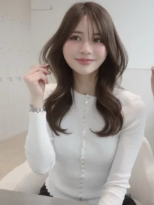 大人の韓国ロングレイヤー