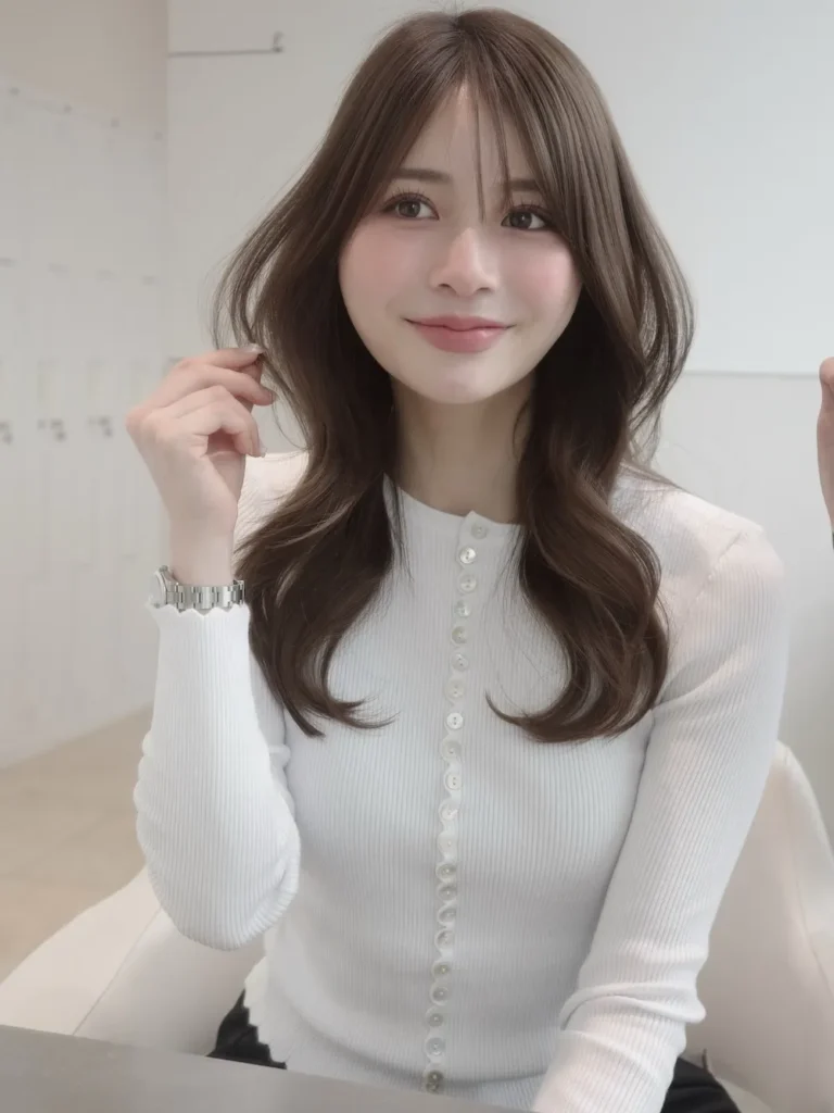 大人の韓国ロングレイヤー