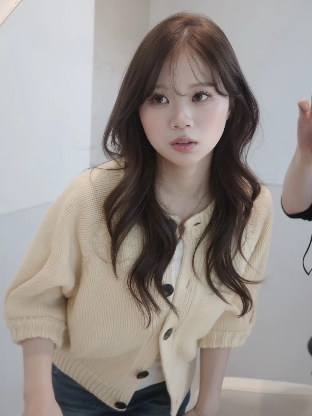 シースルーバングの前髪ありヨシンモリロング